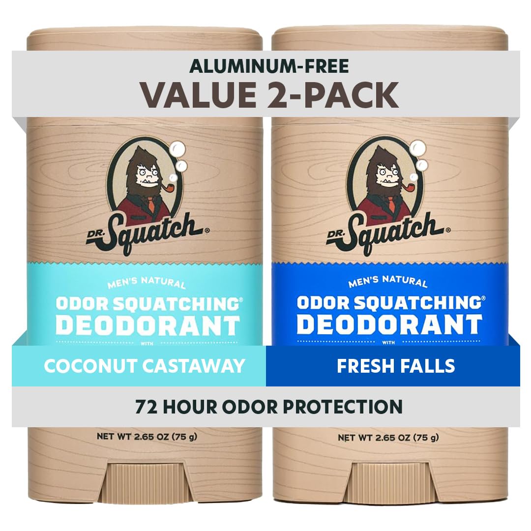 Dr. Squatch Natural Deodorant for Men (2-pack) | B0CDQJVD9S | U.S. & CANADA