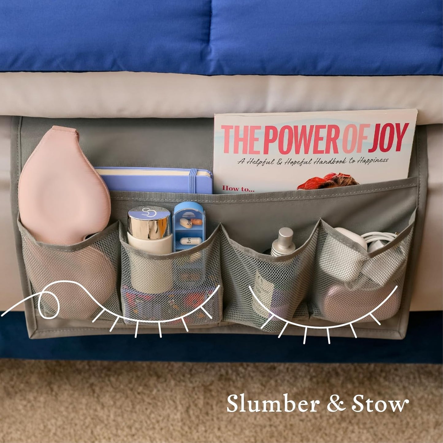 Slumber & Stow Hanging Bedside Caddy | B0F4ZH3ZGN | U.S. Only