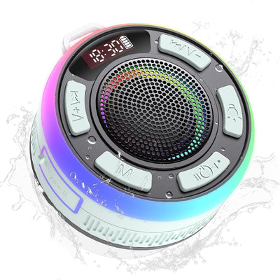 IPX7 Waterproof Shower Bluetooth Speaker (Cyan) | B0FP887ZZW | U.S. ONLY