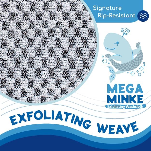 JJ KENT MEGA Minke Exfoliating Washcloth | B0D31Z7652 | U.S. Only